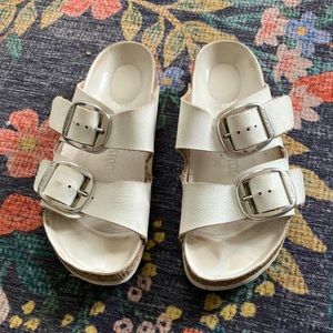 Birkenstock Big Buckle White Womens Sandal $45